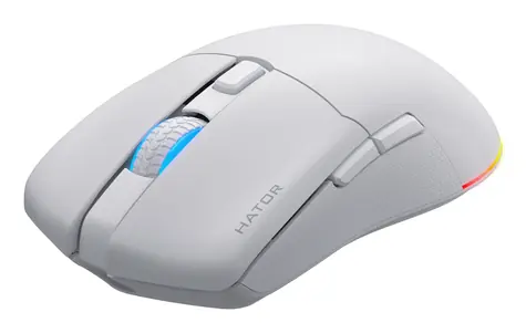 Hator Pulsar 3 weiß / kabellose Gaming-Maus / optisch / 12000 DPI / 8 Tasten