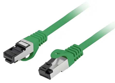 Lanberg Patchkabel CAT.8.1 S/FTP grün / Patchkabel / LSZH / 1 m / Fluke-geprüft