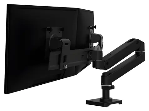 Ergotron LX Pro Desk Dual Direct Arm schwarz / Schreibtischarm für 2 Monitore