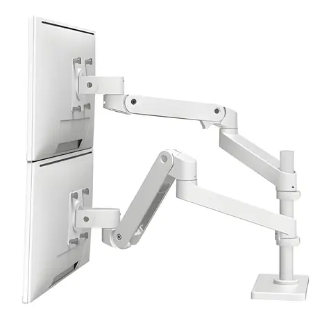 Ergotron LX Pro Doppel-Monitorarm, weiß / Schreibtischarm für 2 Monitore