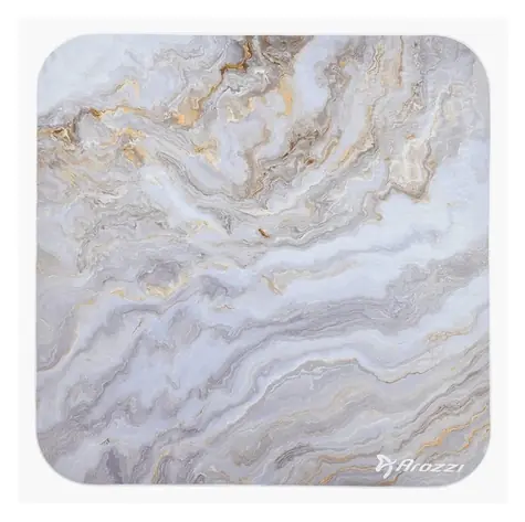 Arozzi ZONA weißer Marmor / Fußmatte / quadratisch