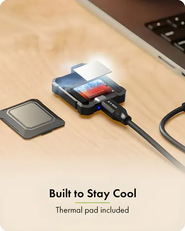 ICY BOX IB-1601MP-CU31 schwarz / Externes Gehäuse für M.2 2230 NVMe SSD / bis zu 2 TB / USB-C