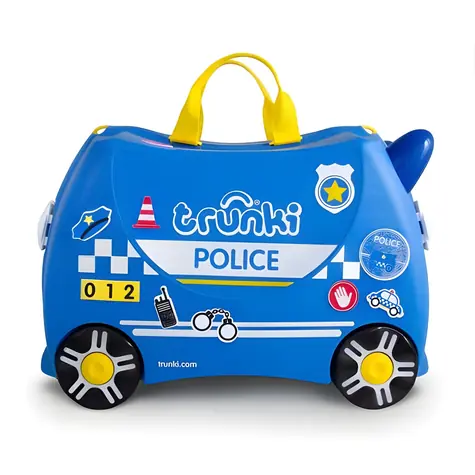 TRUNKI Trolleykoffer Percy / Polizeiauto / Kinderreisegepäck