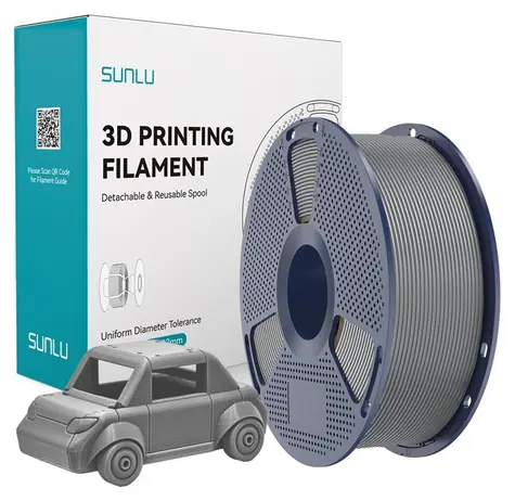 Sunlu PETG-Filament grau / 3D-Druckerfilament / PETG / 1 kg