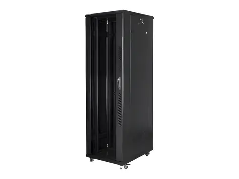 Lanberg Rack-Schrank 42 HE 600 x 1000 mm schwarz / Rack-Schrank / 19" / LCD-Display / Tragfähigkeit 800 kg