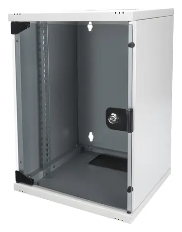 Digitus DN-10-09U grau / Wandmontage-Rack / 10" / 9U / 464x312x300 mm