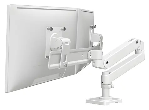 Ergotron LX Pro Desk Dual Direct Arm weiß / Schreibtischarm für 2 Monitore
