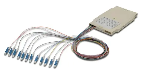 Digitus FO Spleißkassette 12x LC (APC) / Optische Spleißkassette / Singlemode OS2 09/125 µm / LSZH