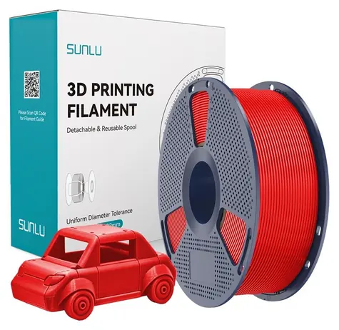 Sunlu PETG-Filament rot / 3D-Drucker-Filament / PETG / 1 kg