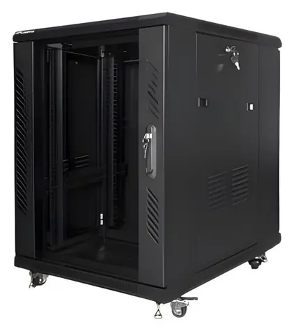 Lanberg 15HE 19" schwarz / Rack-Schrank / 600×800 mm / Flach verpackt / Freistehend