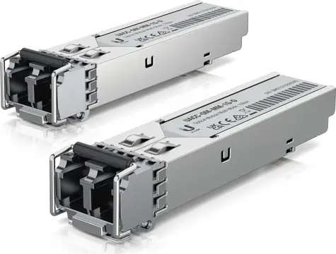 Ubiquiti UACC-OM-MM-1G-D-2 2 Stück / SFP-Optikmodul / 1 Gbit/s / Multimode LC / 850 nm / 550 m