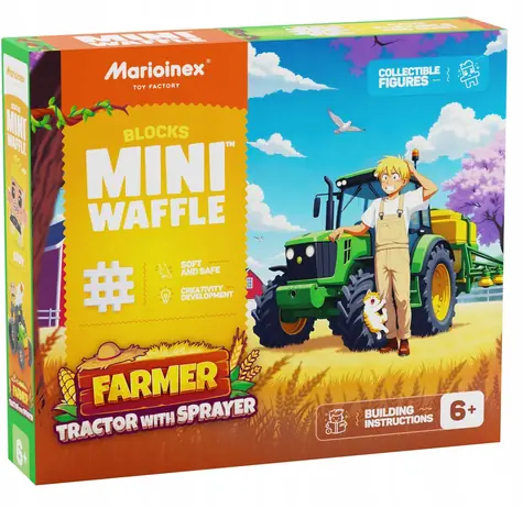MARIOINEX Mini-Waffeltraktor mit Sprühset / 50 Teile