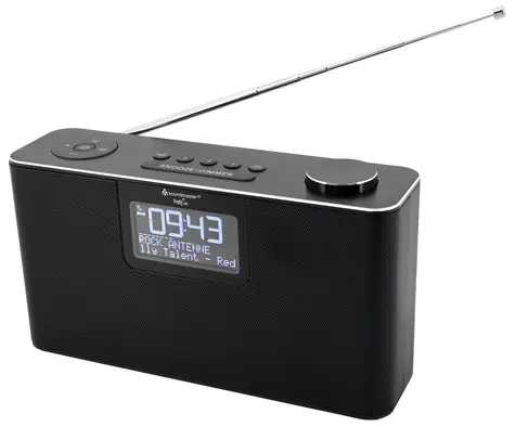 Soundmaster DAB700SW schwarz / Radiowecker / DAB+ / FM / RDS / Bluetooth / MP3