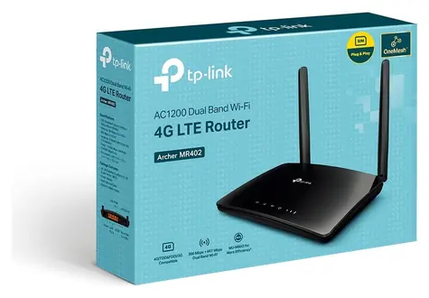TP-LINK Archer MR402 / 4G LTE Router / AC1200 / Dualband / 4X LAN / Nano-SIM