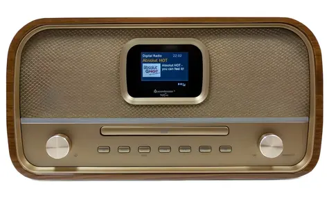 Soundmaster DAB970BR1 braun / Radio mit CD-Player / DAB+ / FM / AM / Bluetooth / MP3