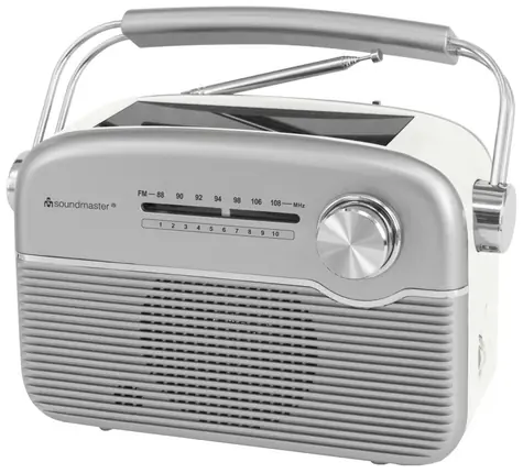 Soundmaster TR480SI silber / Radio / FM/UKW / Solarbetrieb / Batterie