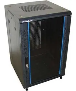 Xtendlan 32U/600x800 Rack schwarz / Rack / 19" / Glastür / perforierte Rückwand