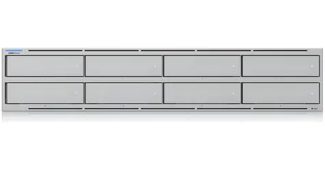 Ubiquiti UniFi UNAS Pro 8 / Netzwerk-NAS-Speicher / 8x 2,5"/3,5" / 2x M.2 NVMe / 4X 2,0 GHz / 16 GB RAM / 2x 10G SFP+