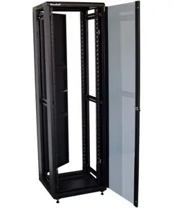Xtendlan 47U/600x600 schwarz / Rack-Schrank / 19" / Glastür / geschlossene Rückwand