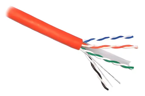 Planet Elite orange / UTP-Kabel / Cat6A / Draht / 4 Paare / LS0H / 305 m / B2ca-s1,d1,a1
