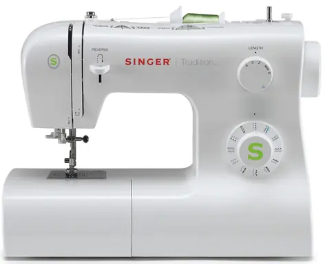 Singer Tradition 2273 weiß / Nähmaschine / 23 Stiche / automatischer Nadeleinfädler / Freiarm