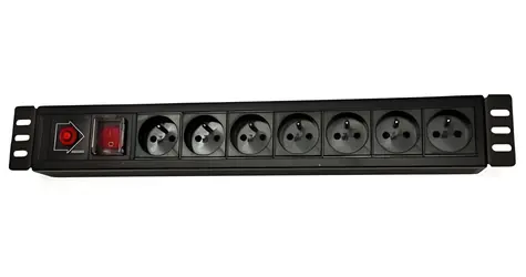 Lexi-net Verteilerkasten 7x230V- 3M / Verteilerkasten / 19" / 1,5U / Überspannungsschutz