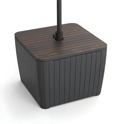 Keter Gartentisch Luzon Deco, Walnuss, Graphit / Gartentisch