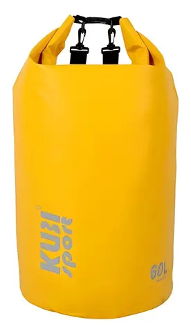 KUBIsport Bootstasche 60 l gelb / Wasserdichte Tasche / Volumen 60 l