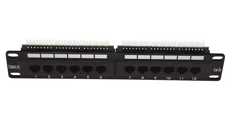 Lexi-net Patchpanel 12 Port Cat.5e UTP / Patchpanel / 10" / 1U / Cat.5e / UTP