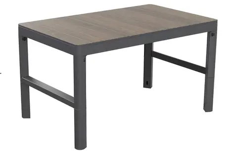 Keter Lyon Deco Walnuss, Graphit / Gartentisch