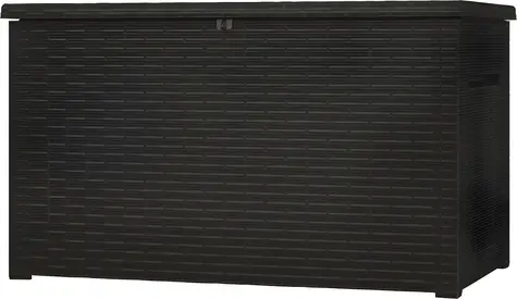 Keter Java 870 l Graphit / Gartenbox / Rattanoptik