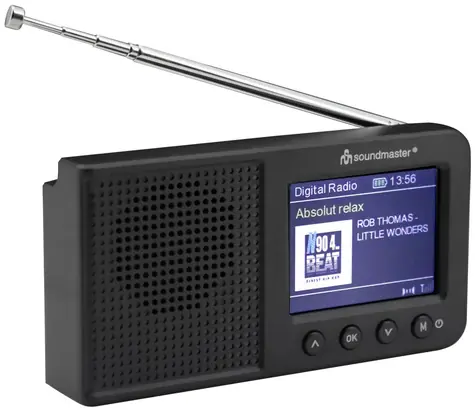 Soundmaster DAB175SW schwarz / Radiowecker / DAB+ / FM / LCD-Display / Wecker und Uhr