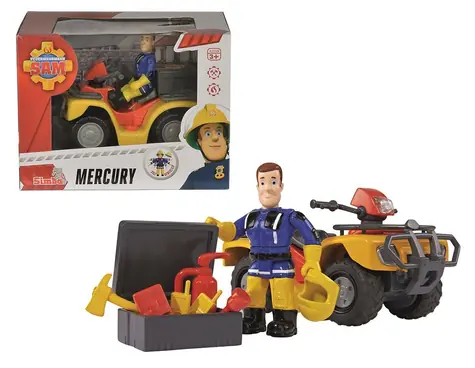 Simba Mercury Feuerwehrmann Sam ATV mit Figur / 3-8 Jahre