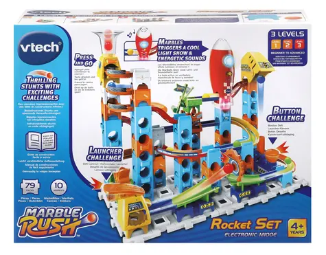 VTech Marble Rush Rocket M100E Kugelbahn / ab 4 Jahren / 78 Teile