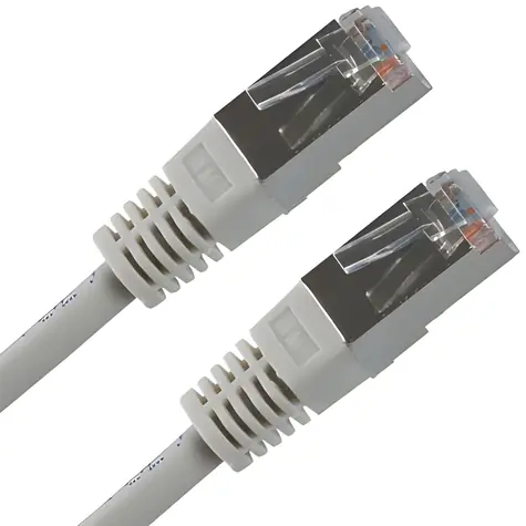 Neutrale Patchkabel FTP Cat.5e grau / Patchkabel / RJ45 - RJ45 / 0,5 m / geschirmt