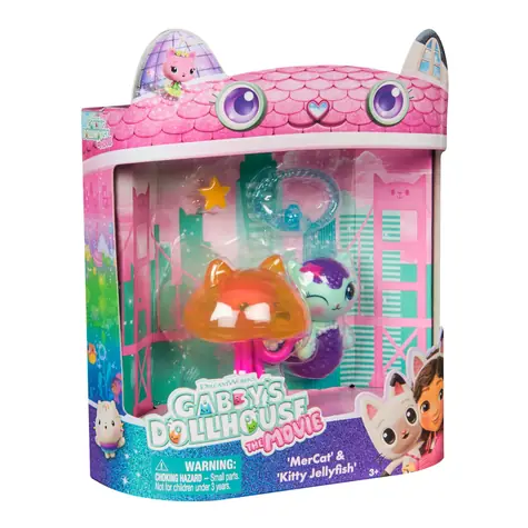 Spin Master Gabbys Puppenhaus Merkitten & Kitty Qualle / Figurenset / 2 Figuren + Zubehör / ab 3 Jahren