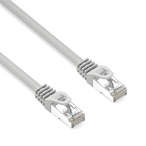 Neutrales CAT6a S/FTP-Patchkabel, grau, LSOH, 10-Gigabit-Ethernet, 2 m, RJ-45