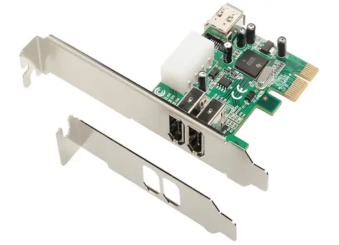 Dawicontrol DC-1394 / Controller / FireWire / PCIe x1 / 2x externer + 1x interner Port / Bulk