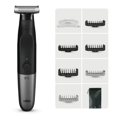 Braun Series X XT5200 schwarz/silber / Trimmer / Herren / wasserdicht / Gesicht und Körper / 0-5 mm