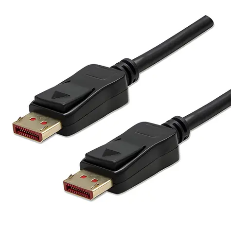 Neutrales DisplayPort-DisplayPort-Kabel / Kabel / DP 1.4 / 2 m / 8K@60Hz / 32,4 Gbit/s / schwarz