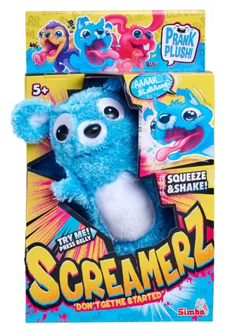 Simba ScreamerZ Teddybär Blau / Plüschtier / Mit Soundeffekt / ab 5 Jahren