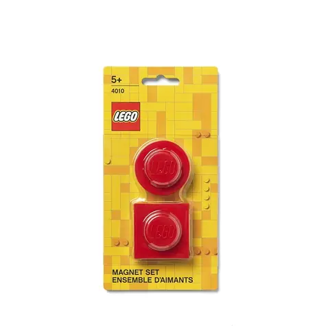 LEGO® Iconic Magnete, 2er-Set, rot / 47 × 47 mm