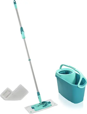 Leifheit Clean Twist M Ergo / Reinigungsset / Mopp und Eimer mit Zentrifugalauswringung / GRATIS SuperDuster-Ersatz