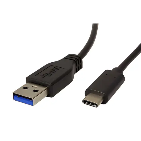 Neutrale / USB-Kabel / USB-A auf USB-C / USB 3.1 / 0,5 m / schwarz