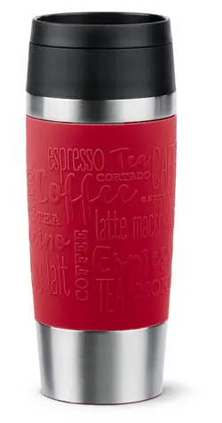 Emsa Reisebecher Classic 0,36 l dunkelrot / Thermosbecher / Edelstahl