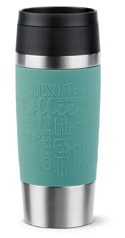 Emsa Reisebecher Classic, Benzin / Thermoskanne für unterwegs / 0,36 l / Edelstahl