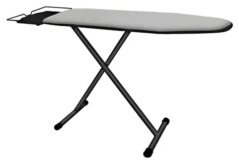 Braun IB 3001 BK schwarz / Bügelbrett / 1220 x 400 mm / Höhe 77,5-96 cm / Baumwollbezug