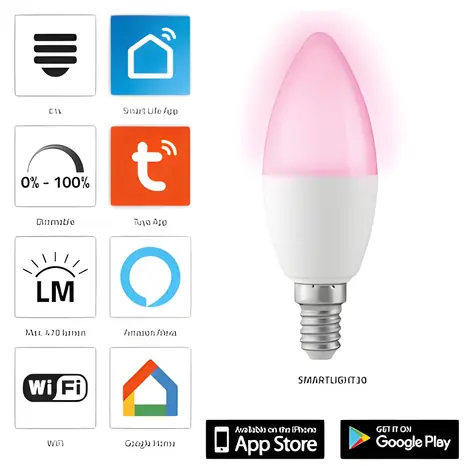Alecto SMARTLIGHT30 / Intelligente LED-Lampe / E27 / WLAN / RGB / 2000-4000 K / 5 W / dimmbar