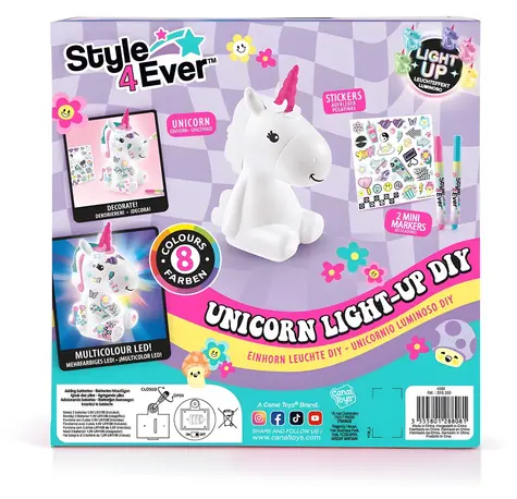 STYLE4EVER DIY Leuchtendes Einhorn / Kreatives Bastelset / ab 6 Jahren