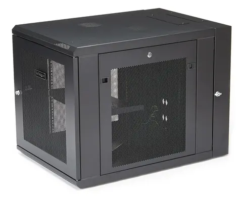 StarTech 12HE Wandrack, schwarz / Wandrack / 19" / 610×854×640 mm / Tragfähigkeit 90 kg